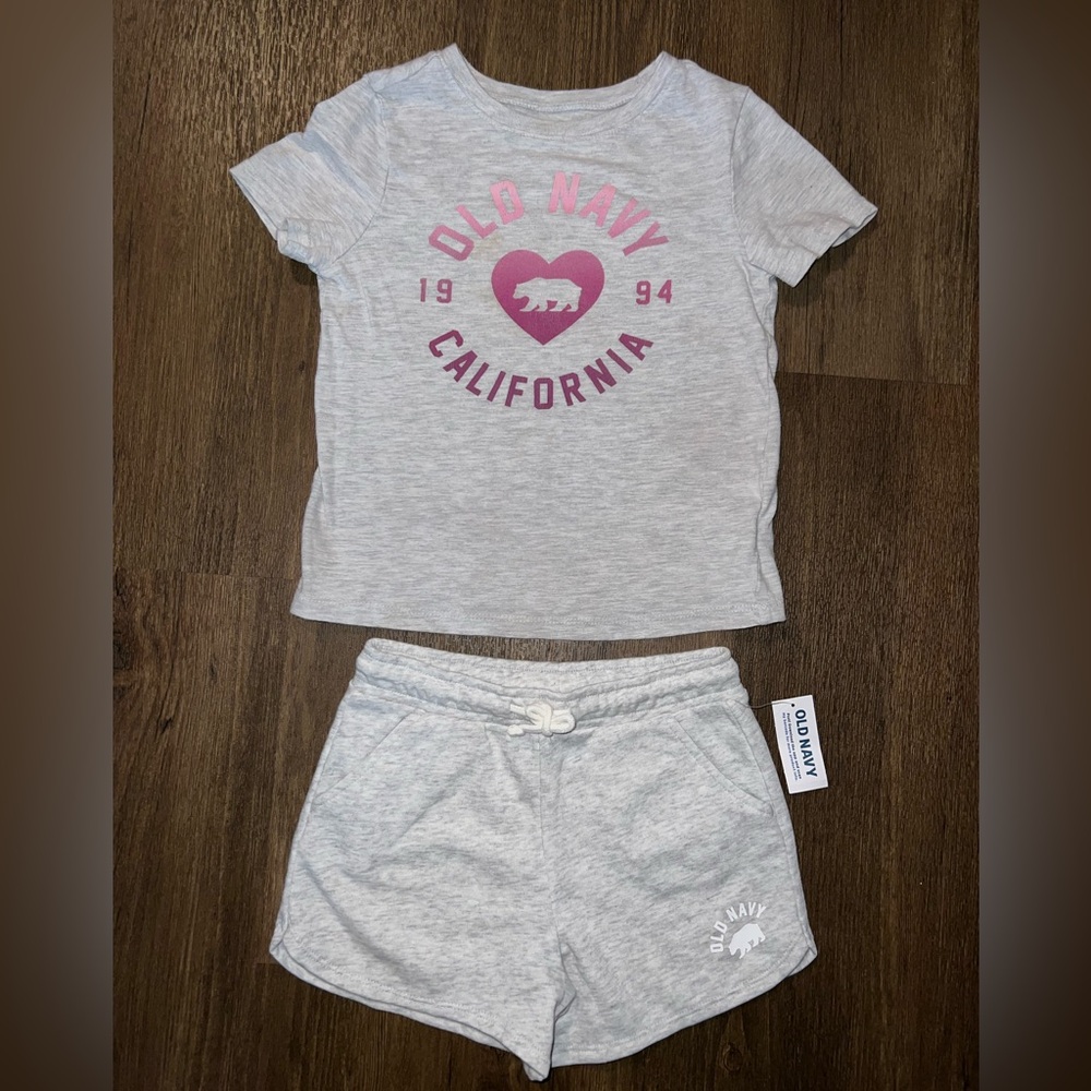 Old Navy Light Gray and Pink Set